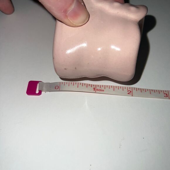 Vintage Collectible Miniature Baby Shoe Figurine Decoration Porcelain Pink - Picture 11 of 12